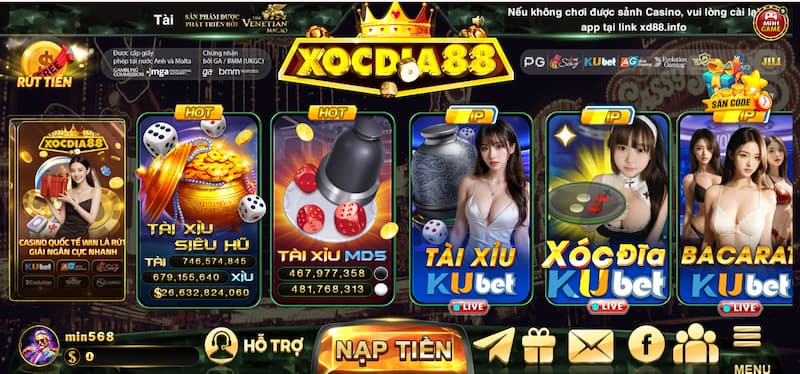 Tải app 1 đăng nhập vào đúng link Xocdia88